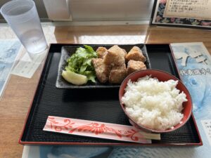 与那国名物カジキマグロの唐揚げ