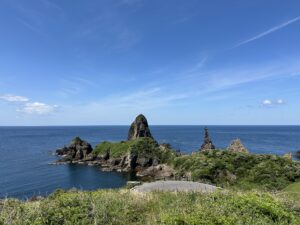 国賀海岸の玄武岩